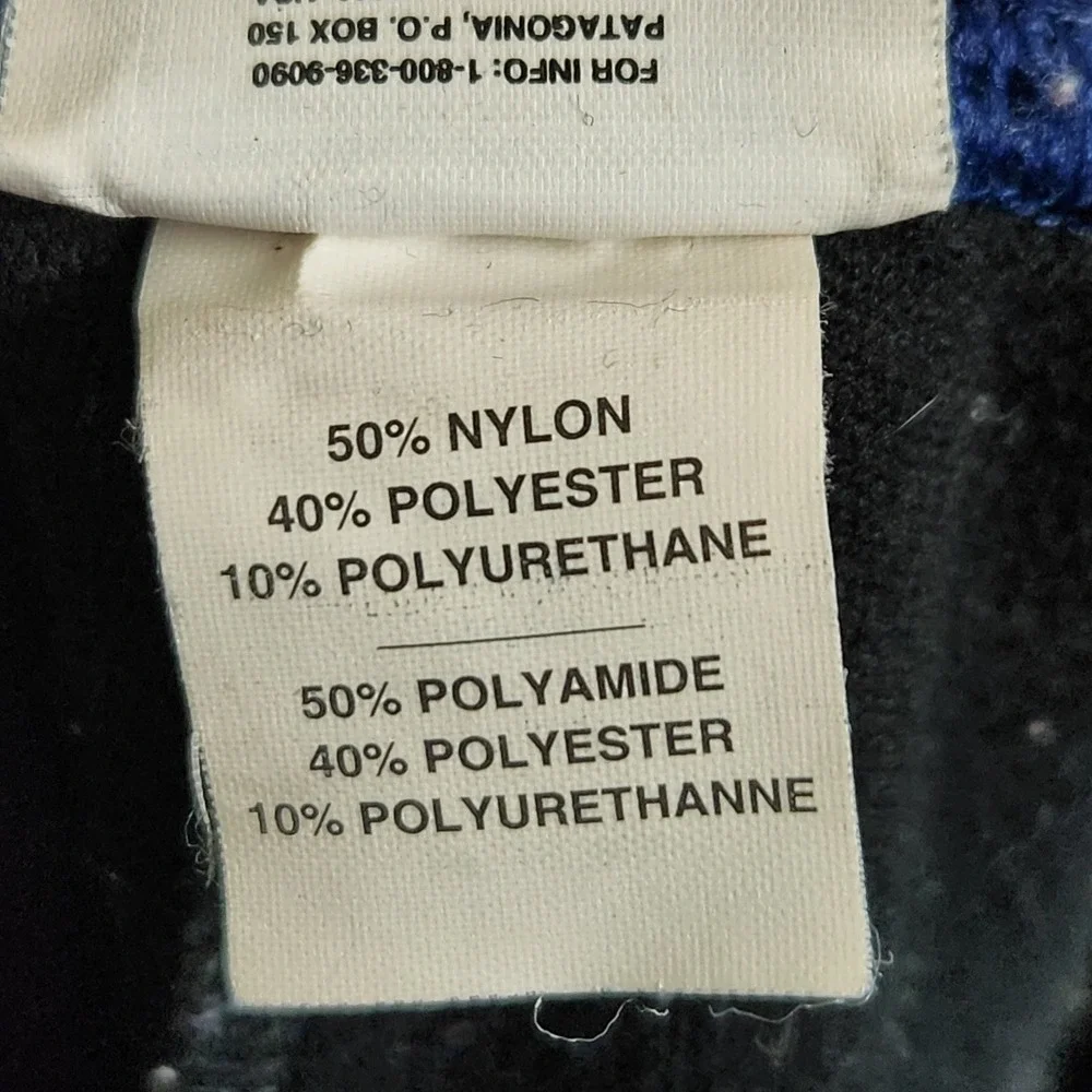Vintage Patagonia Wind Shield Tights Womens XL Blue Nylon Blend Outdoor‎ 90s USA